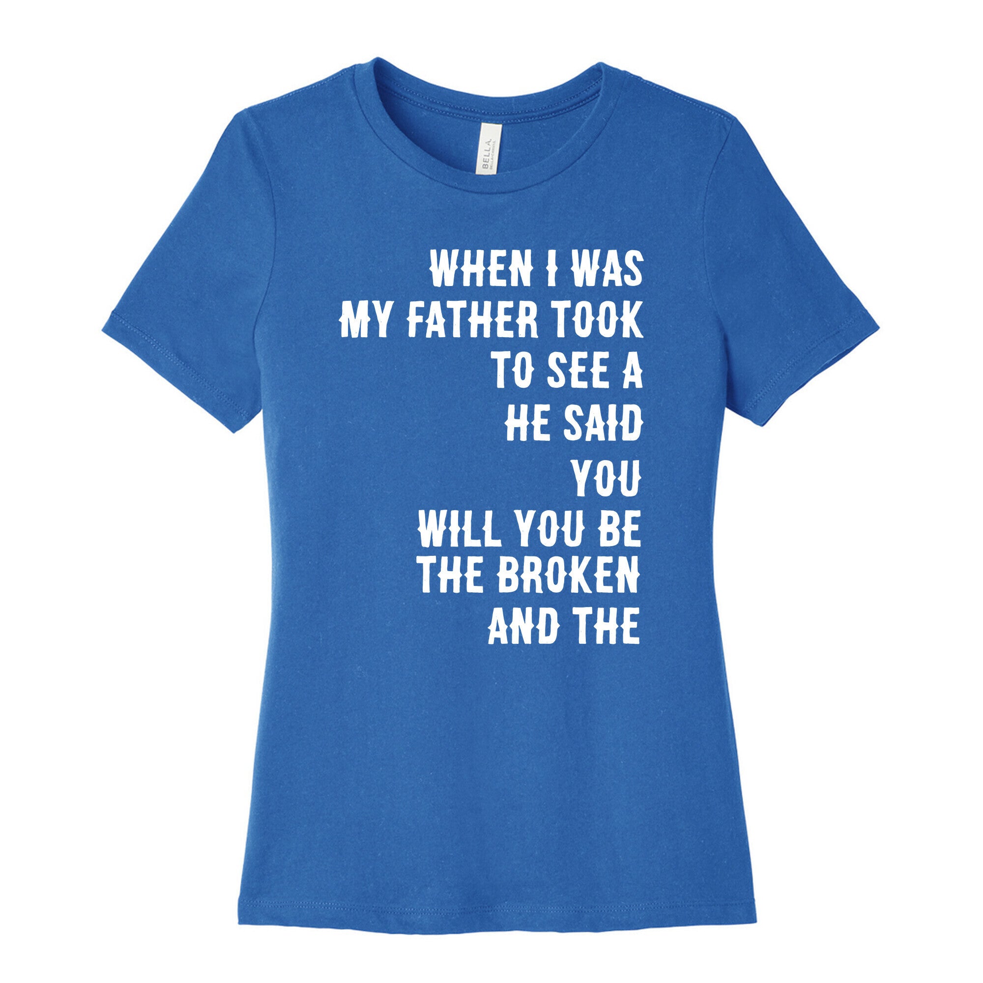 When I Was a Young Boy (1 of 2 pair) Women's Cotton Tee